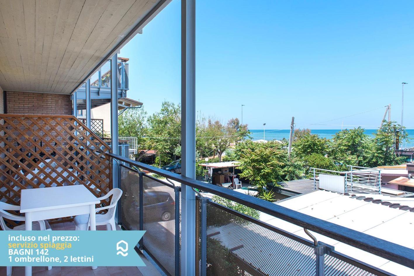 Se003 - Senigallia, Bilocale Sul Mare Con Spiaggia Apartment Exterior photo